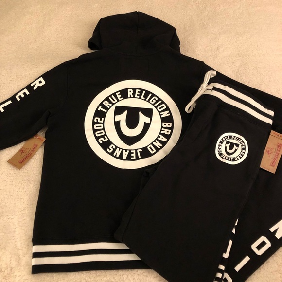 true religion sweat suit mens